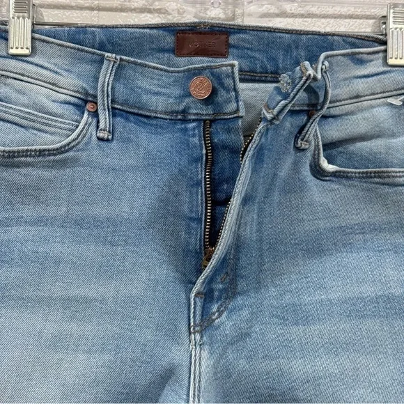 MOTHER THE MID RISE DAZZLER ANKLE FRAY KEANS - Hopeless Romantic - Sz-28 - Picture 4 of 12